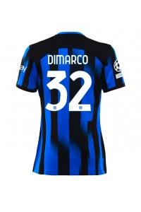 Fotbalové Dres Inter Milan Federico Dimarco #32 Dámské Domácí Oblečení 2023-24 Krátký Rukáv